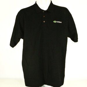 NVIDIA Tech Employee Uniform Black Polo Shirt Size NEW Size S Small